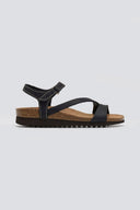 Σανδάλια δερμάτινα με velcro Interbios - Μαύρο - thefashionproject.gr - Inter - Bios