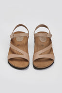 Σανδάλια δερμάτινα με velcro Interbios - Μπεζ - thefashionproject.gr - Inter - Bios