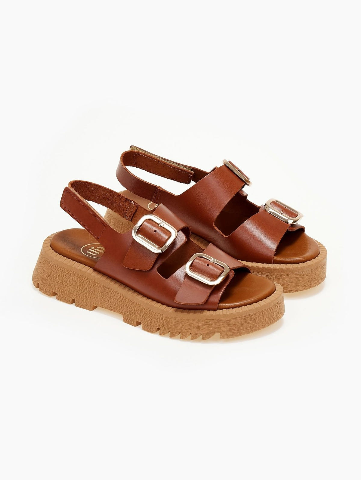 Σανδάλια δερμάτινα με velcro λουράκι TFP - Ταμπά - thefashionproject.gr - TFP