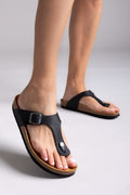 Σανδάλια δερμάτινα Plakton 181671 - Μαύρο - thefashionproject.gr - Plakton