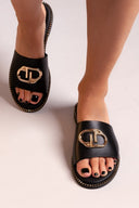 Σανδάλια δερμάτινα Ragazza 01065 - Μαύρο - thefashionproject.gr - RAGAZZA