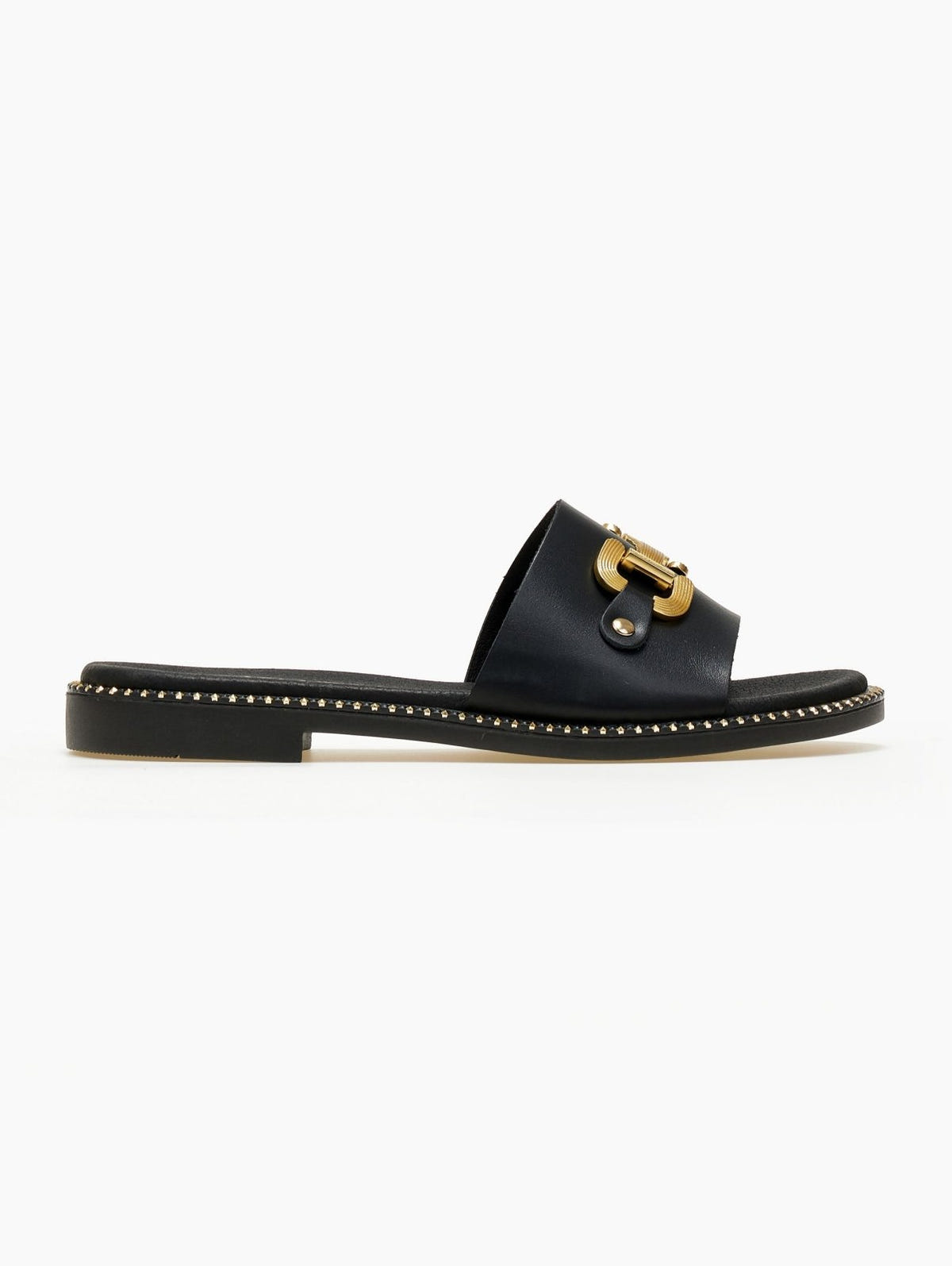 Σανδάλια δερμάτινα Ragazza 01190 - Μαύρο - thefashionproject.gr - RAGAZZA