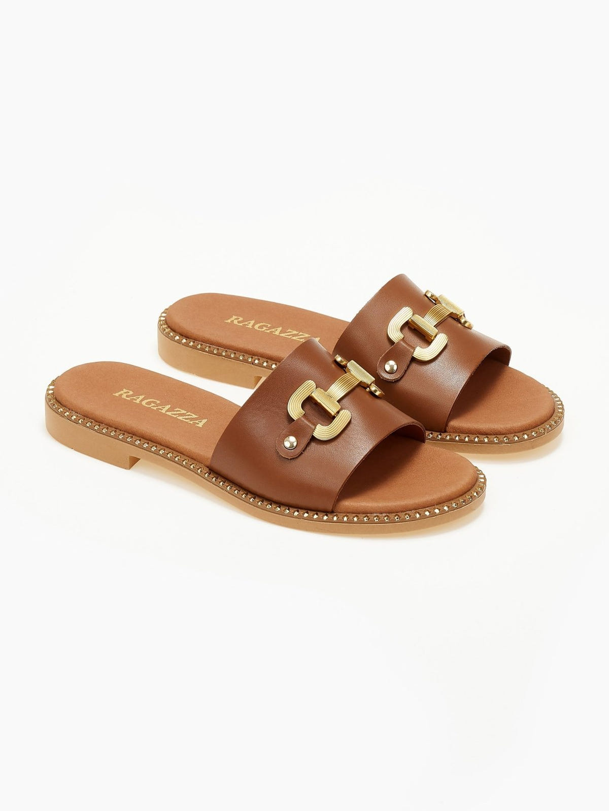 Σανδάλια δερμάτινα Ragazza 01190 - Ταμπά - thefashionproject.gr - RAGAZZA