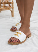 Σανδάλια δερμάτινα Ragazza 01192 - Λευκό - thefashionproject.gr - RAGAZZA