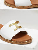 Σανδάλια δερμάτινα Ragazza 01192 - Λευκό - thefashionproject.gr - RAGAZZA