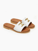 Σανδάλια δερμάτινα Ragazza 01192 - Λευκό - thefashionproject.gr - RAGAZZA