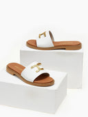 Σανδάλια δερμάτινα Ragazza 01192 - Λευκό - thefashionproject.gr - RAGAZZA