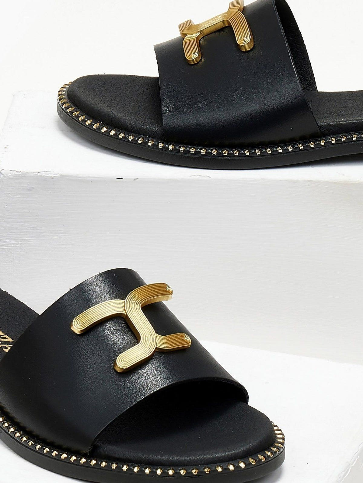 Σανδάλια δερμάτινα Ragazza 01192 - Μαύρο - thefashionproject.gr - RAGAZZA