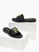 Σανδάλια δερμάτινα Ragazza 01192 - Μαύρο - thefashionproject.gr - RAGAZZA