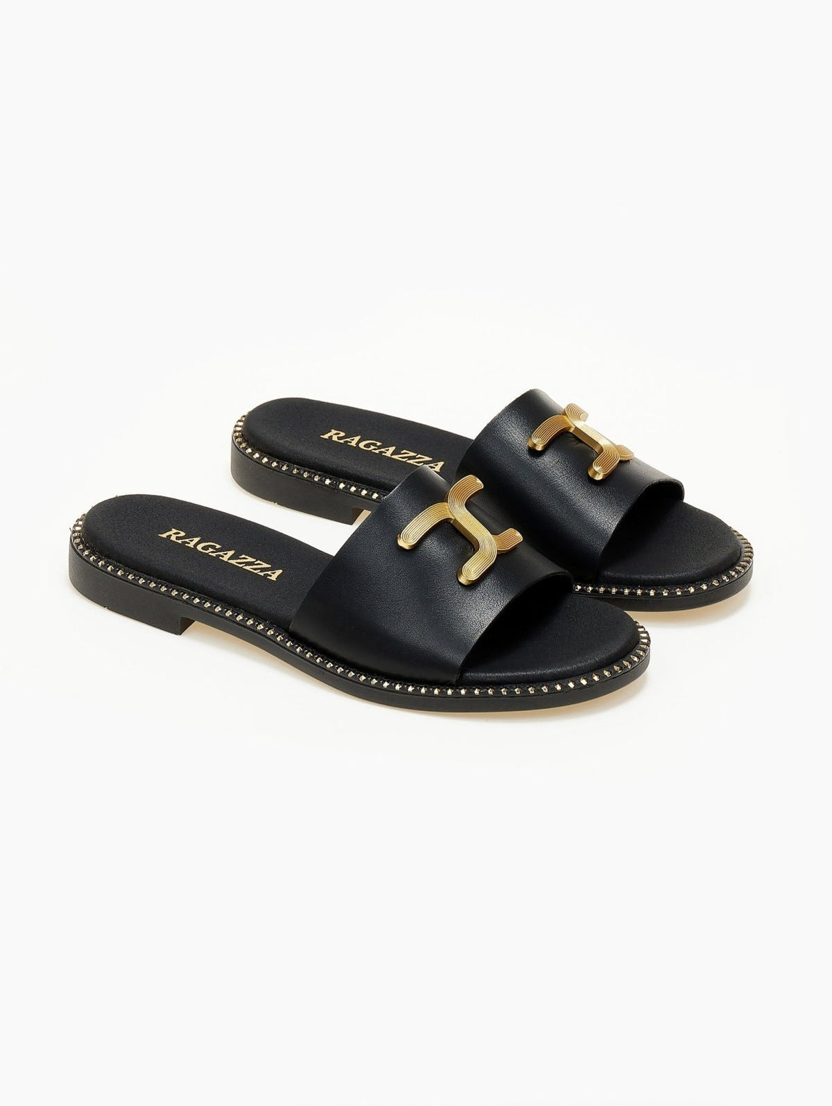 Σανδάλια δερμάτινα Ragazza 01192 - Μαύρο - thefashionproject.gr - RAGAZZA