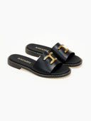 Σανδάλια δερμάτινα Ragazza 01192 - Μαύρο - thefashionproject.gr - RAGAZZA