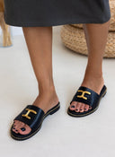 Σανδάλια δερμάτινα Ragazza 01192 - Μαύρο - thefashionproject.gr - RAGAZZA