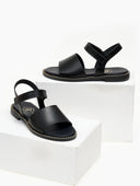 Σανδάλια δερμάτινα TFP - Μαύρο - thefashionproject.gr - TFP