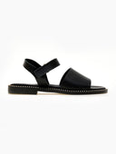 Σανδάλια δερμάτινα TFP - Μαύρο - thefashionproject.gr - TFP