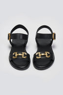 Σανδάλια δερμάτινα TFP - Μαύρο - thefashionproject.gr - TFP