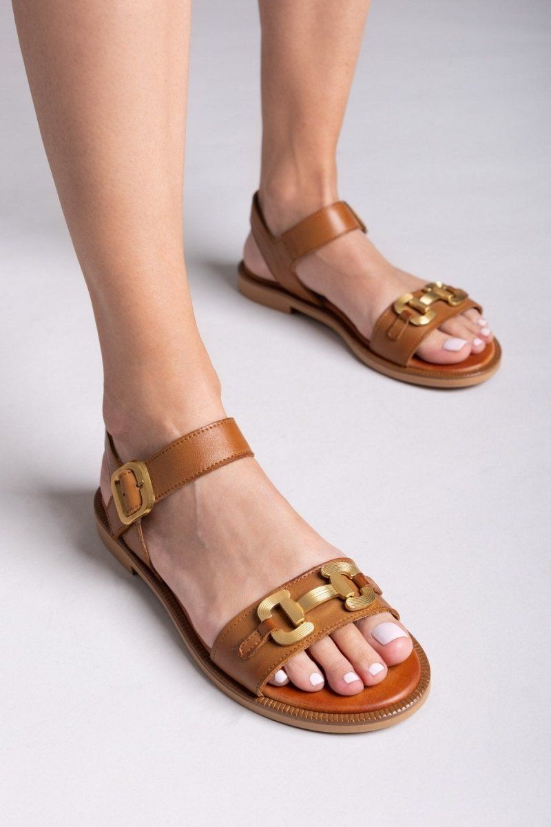 Σανδάλια δερμάτινα TFP - Ταμπά - thefashionproject.gr - TFP