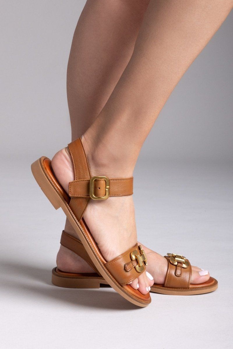 Σανδάλια δερμάτινα TFP - Ταμπά - thefashionproject.gr - TFP
