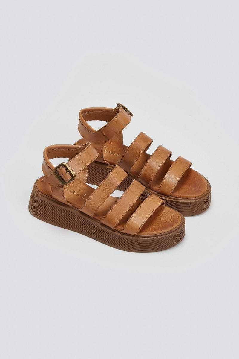 Σανδάλια δερμάτινα Tfp - Ταμπά - thefashionproject.gr - TFP