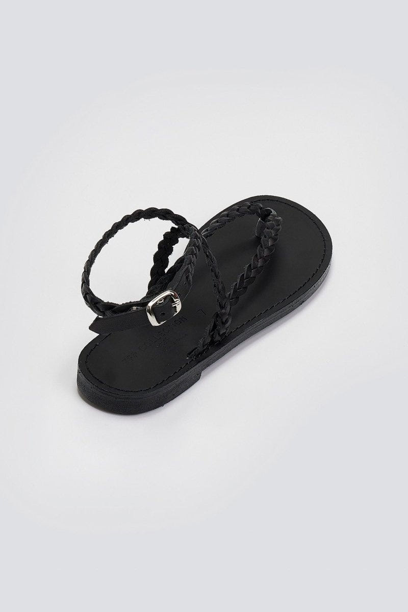 Σανδάλια δερμάτινα χειροποίητα Tfp - Μαύρο - thefashionproject.gr - TFP