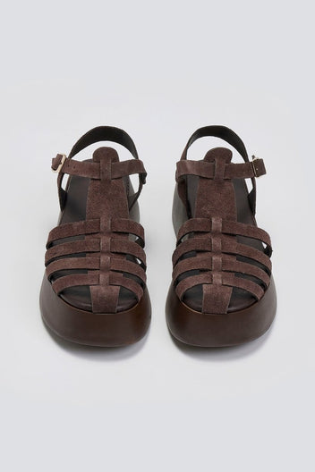 Σανδάλια fisherman καστόρινα Estil - Καφέ - thefashionproject.gr - Estil