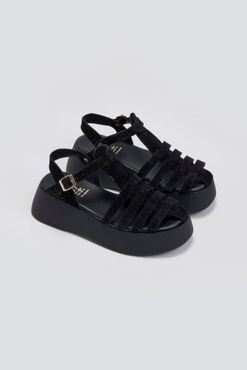Σανδάλια fisherman καστόρινα Estil - Μαύρο - thefashionproject.gr - Estil