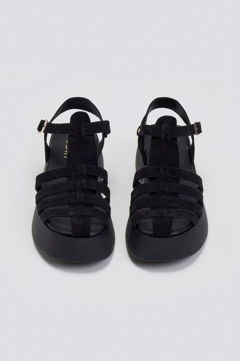 Σανδάλια fisherman καστόρινα Estil - Μαύρο - thefashionproject.gr - Estil