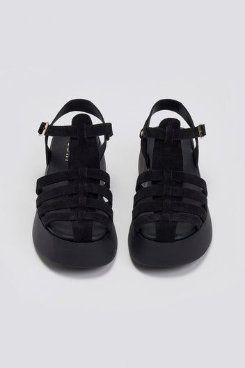Σανδάλια fisherman καστόρινα Estil - Μαύρο - thefashionproject.gr - Estil