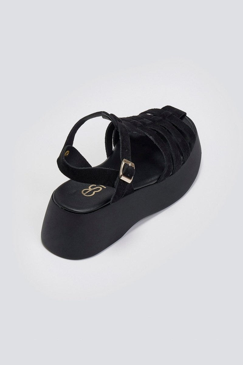Σανδάλια fisherman καστόρινα Estil - Μαύρο - thefashionproject.gr - Estil