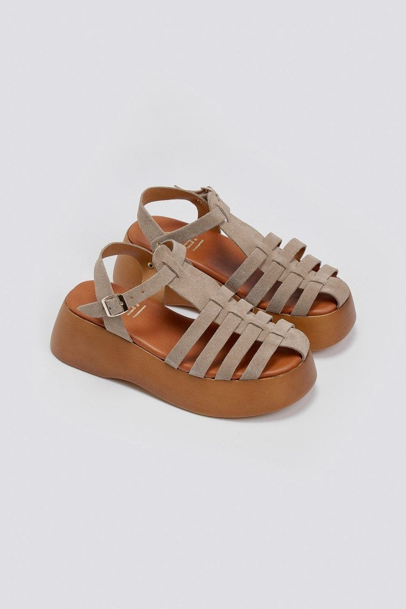 Σανδάλια fisherman καστόρινα Estil - Τάουπε - thefashionproject.gr - Estil