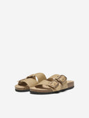 Σανδάλια flatforms από ψάθα ONLY 15341226 - Μπεζ - thefashionproject.gr - ONLY