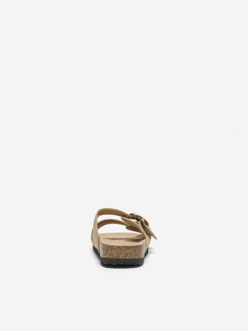 Σανδάλια flatforms από ψάθα ONLY 15341226 - Μπεζ - thefashionproject.gr - ONLY