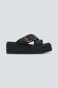 Σανδάλια flatforms crossover Mariella Fabiani 2514/05 - Μαύρο - thefashionproject.gr - Mariella Fabiani