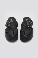 Σανδάλια flatforms crossover Mariella Fabiani 2514/05 - Μαύρο - thefashionproject.gr - Mariella Fabiani