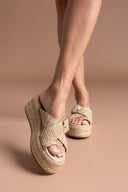 Σανδάλια flatforms crossover Mariella Fabiani 2514/05 - Μπεζ - thefashionproject.gr - Mariella Fabiani