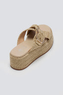 Σανδάλια flatforms crossover Mariella Fabiani 2514/05 - Μπεζ - thefashionproject.gr - Mariella Fabiani