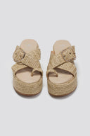 Σανδάλια flatforms crossover Mariella Fabiani 2514/05 - Μπεζ - thefashionproject.gr - Mariella Fabiani