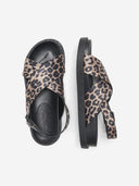 Σανδάλια flatforms crossover με print ONLY 15348046 - Leopard - thefashionproject.gr - ONLY