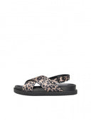 Σανδάλια flatforms crossover με print ONLY 15348046 - Leopard - thefashionproject.gr - ONLY