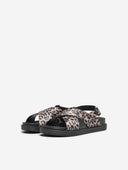 Σανδάλια flatforms crossover με print ONLY 15348046 - Leopard - thefashionproject.gr - ONLY