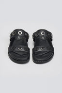 Σανδάλια flatforms δερμάτινα Carad - Μαύρο - thefashionproject.gr - CARAD