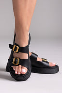 Σανδάλια flatforms δερμάτινα Estil