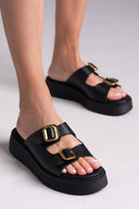 Σανδάλια flatforms δερμάτινα Estil