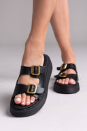 Σανδάλια flatforms δερμάτινα Estil