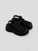 Σανδάλια flatforms δερμάτινα gladiator AVRIL FANTASY SANDALS - Μαύρο - thefashionproject.gr - FANTASY SANDALS