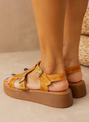 Σανδάλια flatforms δερμάτινα gladiator TFP - Ταμπά - thefashionproject.gr - TFP