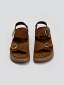 Σανδάλια flatforms δερμάτινα JUNIA FANTASY SANDALS - Mocha - thefashionproject.gr - FANTASY SANDALS