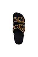 Σανδάλια flatforms δερμάτινα με ponyskin ZEFI FANTASY SANDALS - Leopard - thefashionproject.gr - FANTASY SANDALS