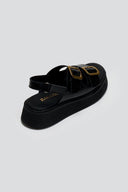 Σανδάλια flatforms δερμάτινα με τοκάδες Ragazza 01238