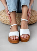 Σανδάλια flatforms δερμάτινα Ragazza 01160