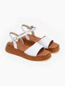 Σανδάλια flatforms δερμάτινα Ragazza 01160